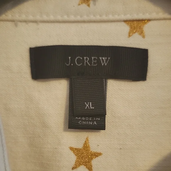 J. Crew Women's Beige Star Shirt Jacket - Picture 2 of 5